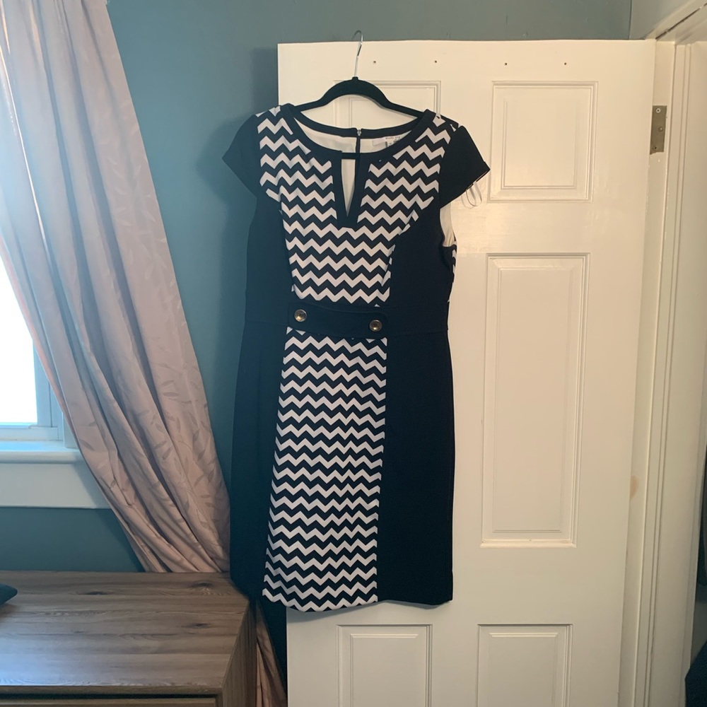 Studio one size 12 navy and white dress